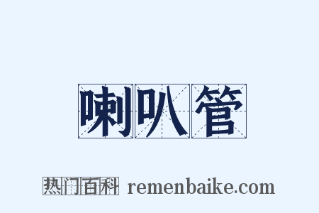 喇叭管是什么意思的图片